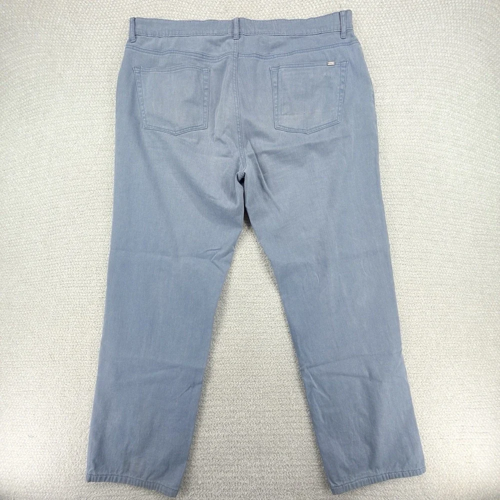 Johnnie-O Jeans Mens 38x34 Blue Relaxed Straight Leg Stretch Denim